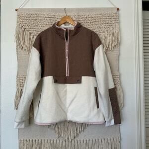 NWT: Spiritual Gangster Half Zip Sherpa Pullover